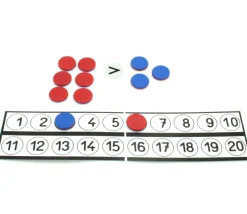 Tout Pour le Jeu Tableau de calcul de 1 à 20 + 32 jetons bicolores signes mathématiques
