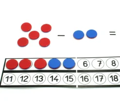 Tout Pour le Jeu Tableau de calcul de 1 à 20 + 32 jetons bicolores signes mathématiques