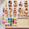 Tout Pour le Jeu Tableau de calcul en bois Montessori + chiffres opérations mathématiques