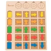 Tout Pour le Jeu Tableau de logique en bois couleurs et orientation - Jeu éducatif