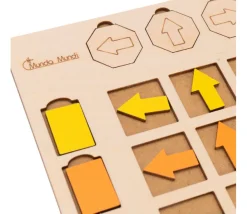 Tout Pour le Jeu Tableau de logique en bois couleurs et orientation - Jeu éducatif