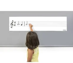 Tout Pour le Jeu Tableau portée notes de musique - effaçable et magnétique