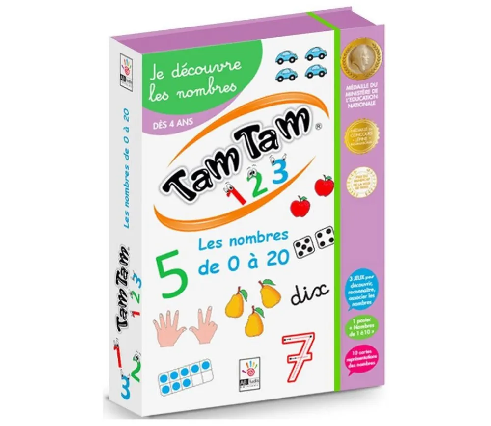 Tout Pour le Jeu Tamtam 123 Le coffret - découverte des nombres 0 à 20
