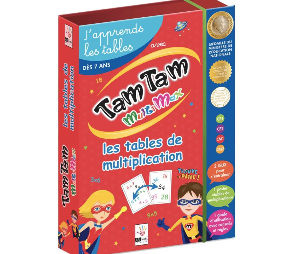 Tout Pour le Jeu Tamtam Multimax Safari coffret multiplication niveau 1 + 2