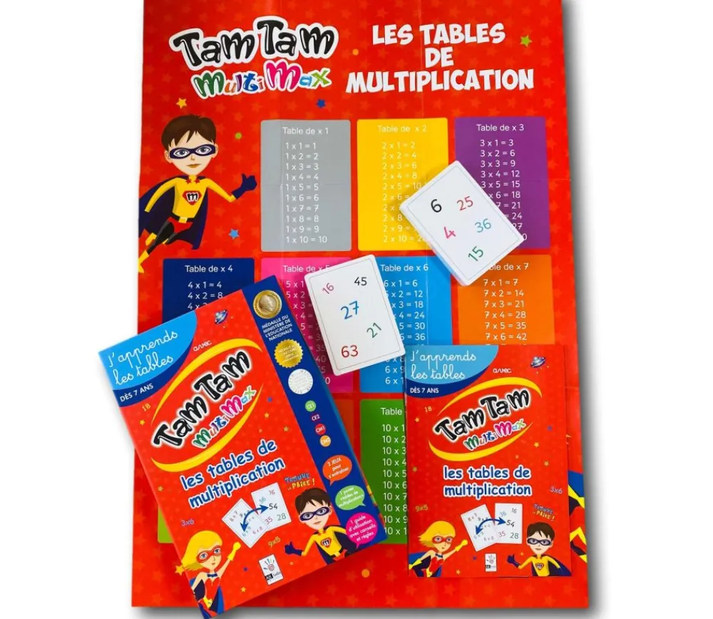 Tout Pour le Jeu Tamtam Multimax Safari coffret multiplication niveau 1 + 2