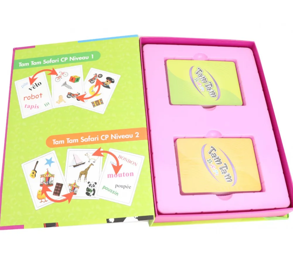 Tout Pour le Jeu Tamtam Safari coffret CP jeu de lecture niveau 1 + 2