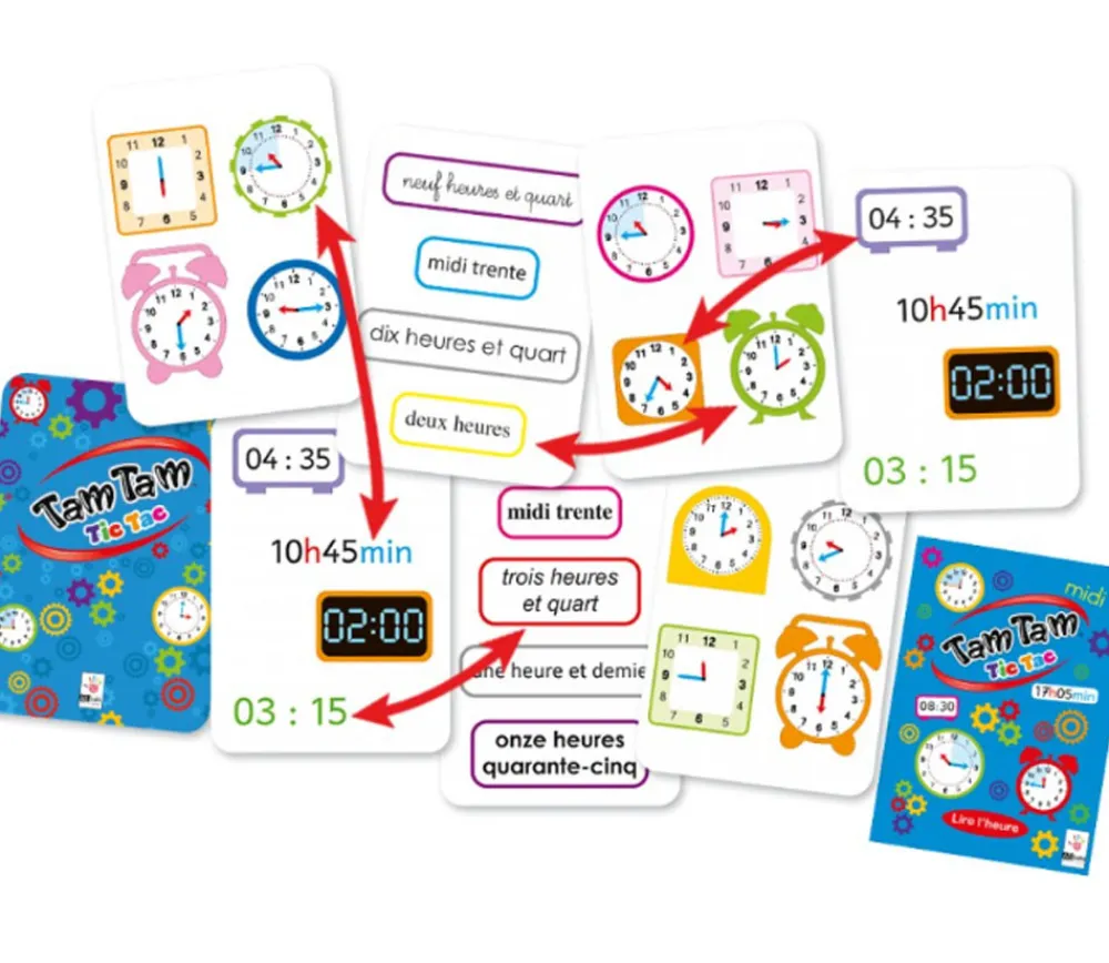 Tout Pour le Jeu Tamtam Tic Tac - apprentissage de l'heure