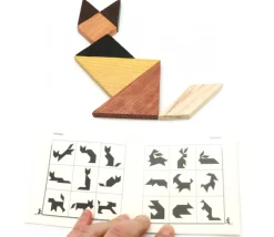 Tout Pour le Jeu Tangram en bois 12 cm. Fabrication Jura