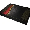 Tout Pour le Jeu Tapis Belote 100 X 60 cm noir rouge et or grille Points joueurs