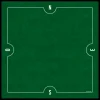 Tout Pour le Jeu Tapis Bridge 78 x 78 cm vert nord sud est ouest