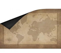 Tout Pour le Jeu Tapis Carte du monde 40 x 60 cm parchemin pour jeux