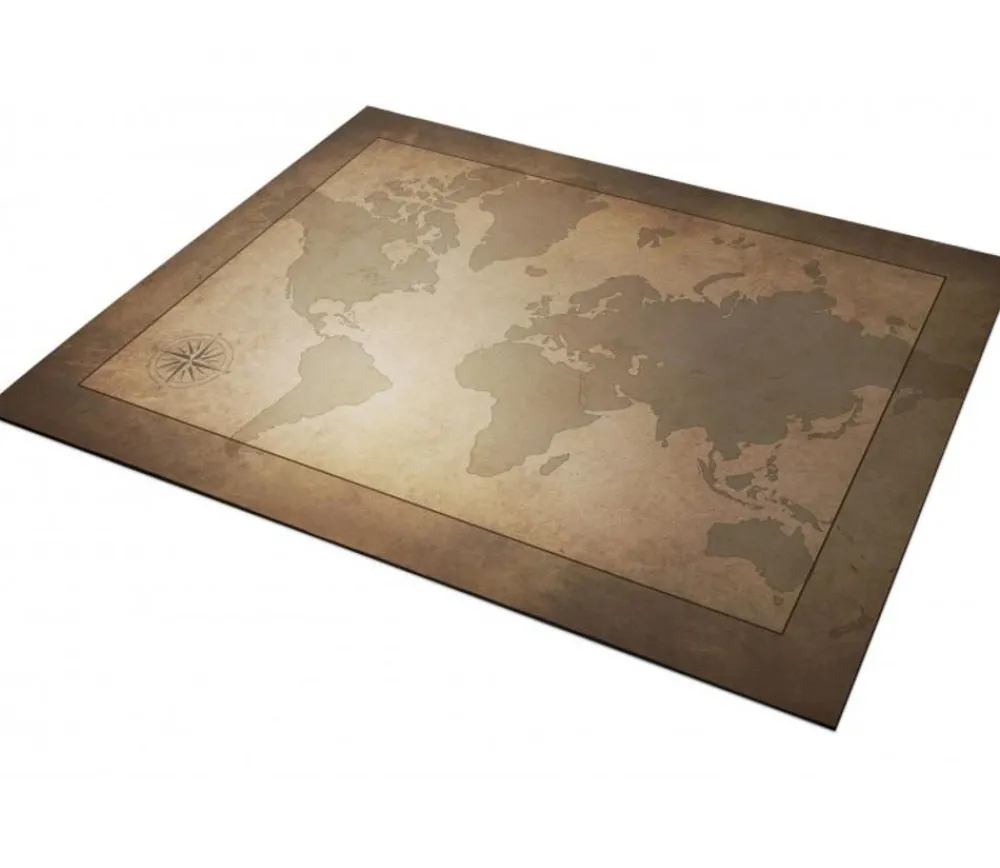 Tout Pour le Jeu Tapis Carte du monde 40 x 60 cm parchemin pour jeux