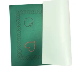 Tout Pour le Jeu Tapis cartes 48 x 70 cm vert décor atouts feutrine dos latex