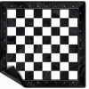 Tout Pour le Jeu Tapis échec néoprène 50 cm noir/blanc échiquier