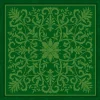 Tout Pour le Jeu Tapis de cartes Vert Arabesques 40 x 40 cm