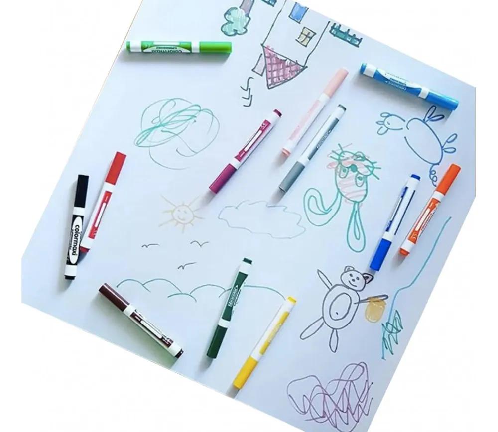 Enfant Tout Pour le Jeu Tapis de jeu à personnaliser 55 x 55 cm avec feutres à encre lavable 55 x 55 cm