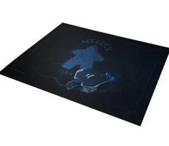 Tout Pour le Jeu Tapis de Jeu Bureau Gaming 100 x 60 cm Meeple bleu gamer