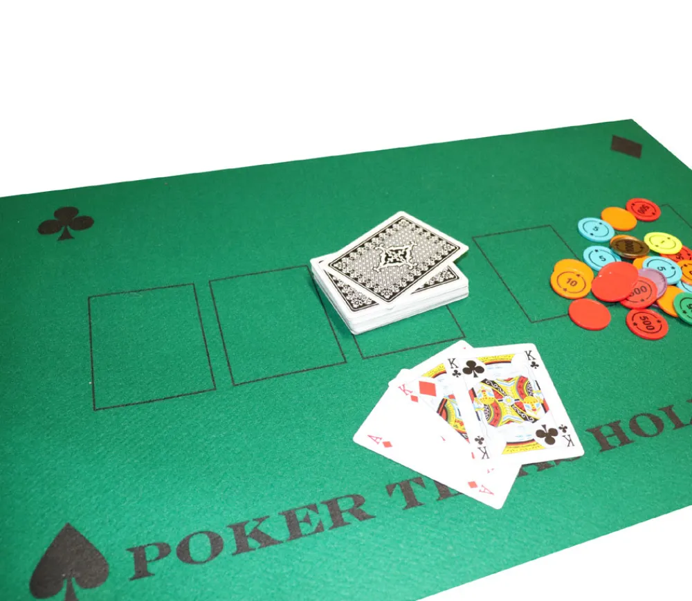 Tout Pour le Jeu Tapis de jeu Poker 40 x 60 cm feutrine et dos latex