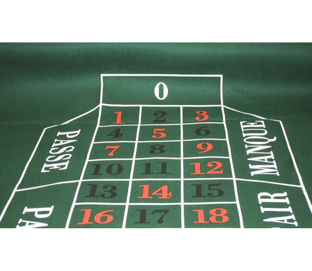 Tout Pour le Jeu Tapis de jeu pour roulette 180 x 90 cm pas cher feutrine