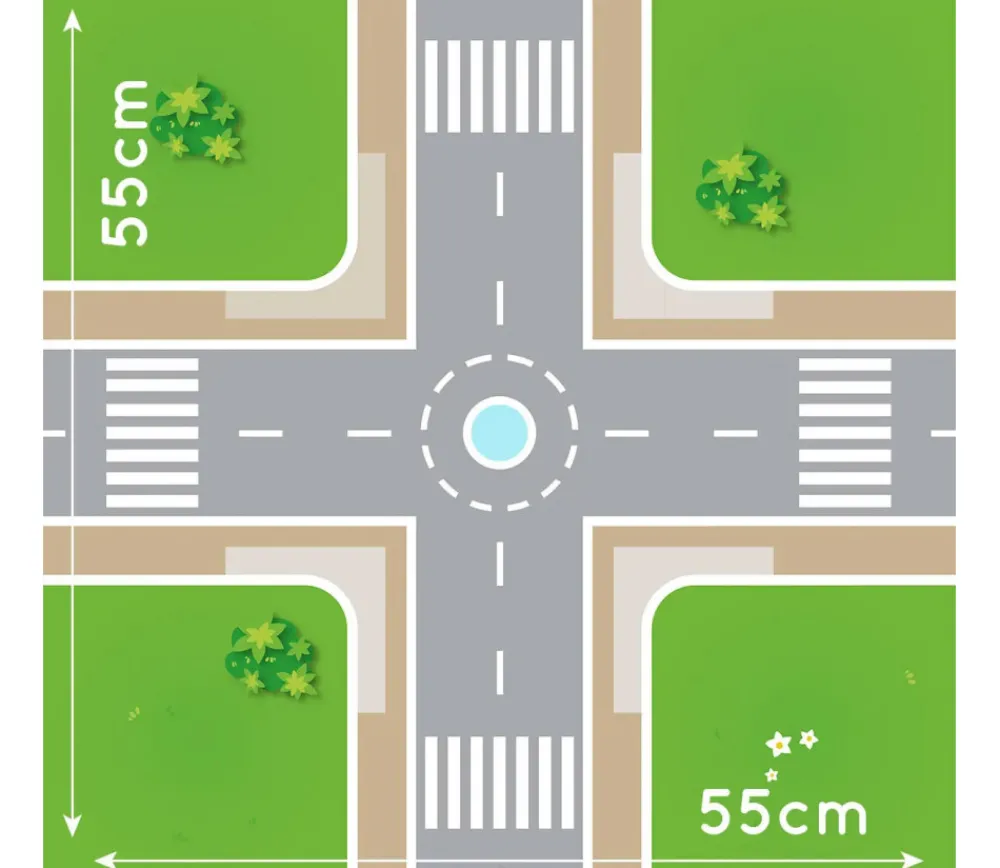 Tout Pour le Jeu Tapis de jeu Ville Carrefour 55 cm pour jeux
