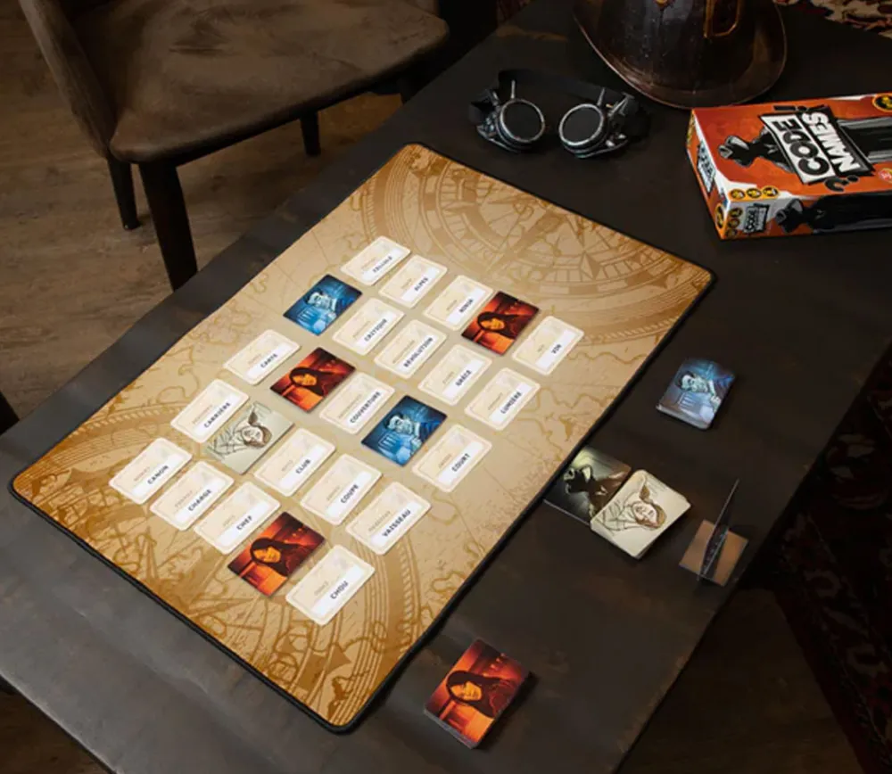 Tout Pour le Jeu Tapis de jeux 60 x 40 cm Compas sepia