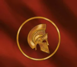 Tout Pour le Jeu Tapis de jeux 40 x 40 cm rouge Casque doré