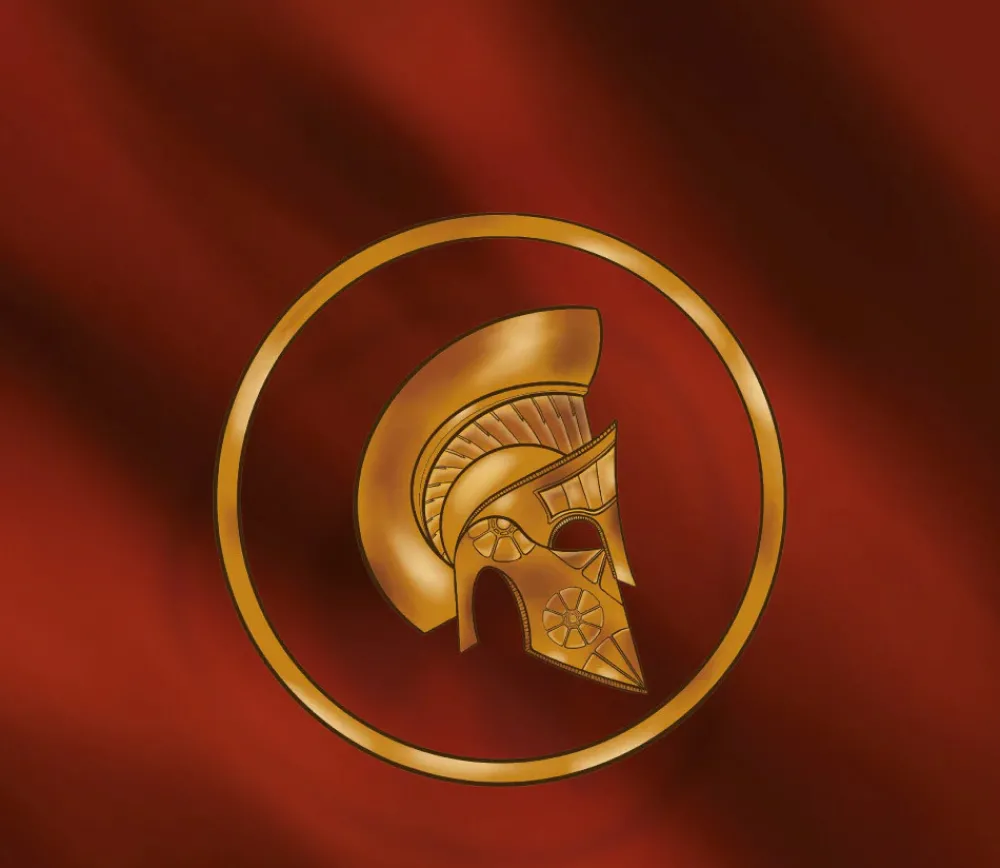 Tout Pour le Jeu Tapis de jeux 40 x 40 cm rouge Casque doré