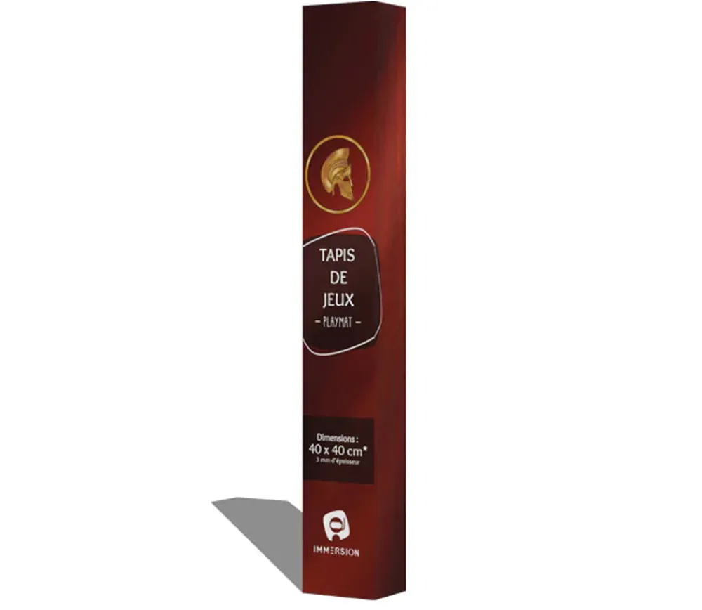 Tout Pour le Jeu Tapis de jeux 40 x 40 cm rouge Casque doré