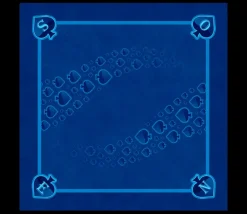 Tout Pour le Jeu Tapis jeu 60 x 60 cm Tarot bleu Pique Forest