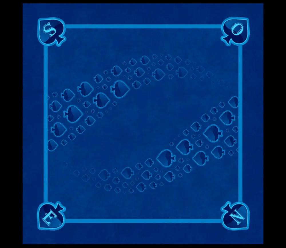 Tout Pour le Jeu Tapis jeu 60 x 60 cm Tarot bleu Pique Forest