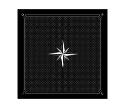 Tout Pour le Jeu Tapis jeu 60 x 60 cm Tarot noir rose des vents