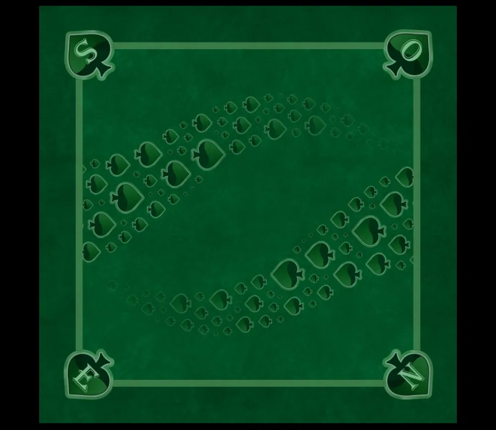 Tout Pour le Jeu Tapis jeu 60 x 60 cm Tarot vert Pique Forest