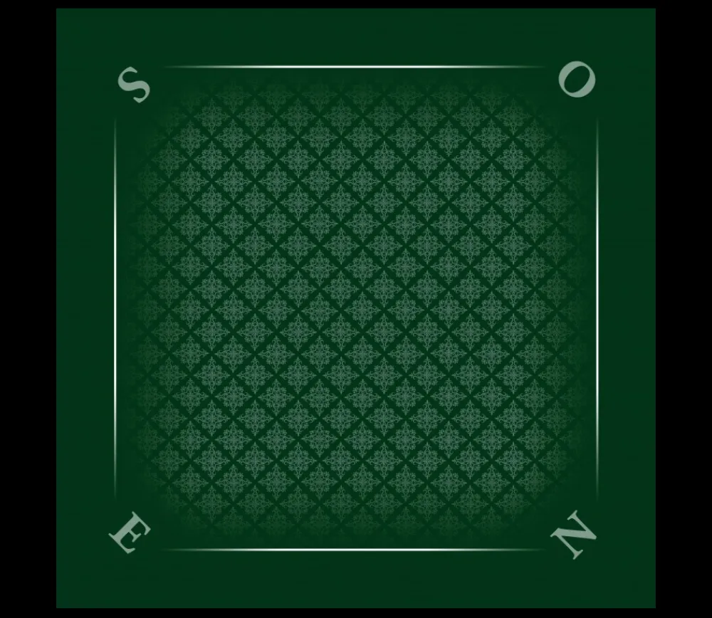 Tout Pour le Jeu Tapis jeu 78 x 78 cm vert tramé Tarot Bridge