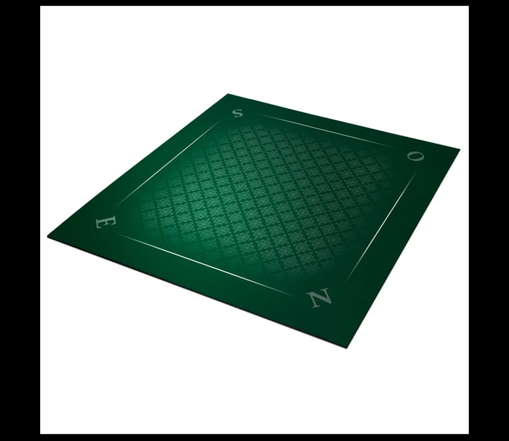 Tout Pour le Jeu Tapis jeu 78 x 78 cm vert tramé Tarot Bridge