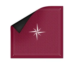 Tout Pour le Jeu Tapis jeu Tarot 60 x 60 cm bordeaux rose des vents