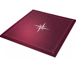 Tout Pour le Jeu Tapis jeu Tarot 60 x 60 cm bordeaux rose des vents