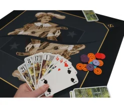 Tout Pour le Jeu Tapis jeu Tarot 60 x 60 cm Excuse noir brun