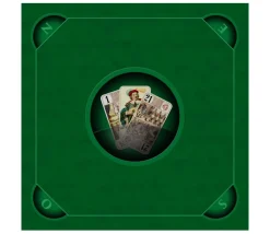 Tout Pour le Jeu Tapis jeu Tarot 60 x 60 cm Les 3 bouts vert