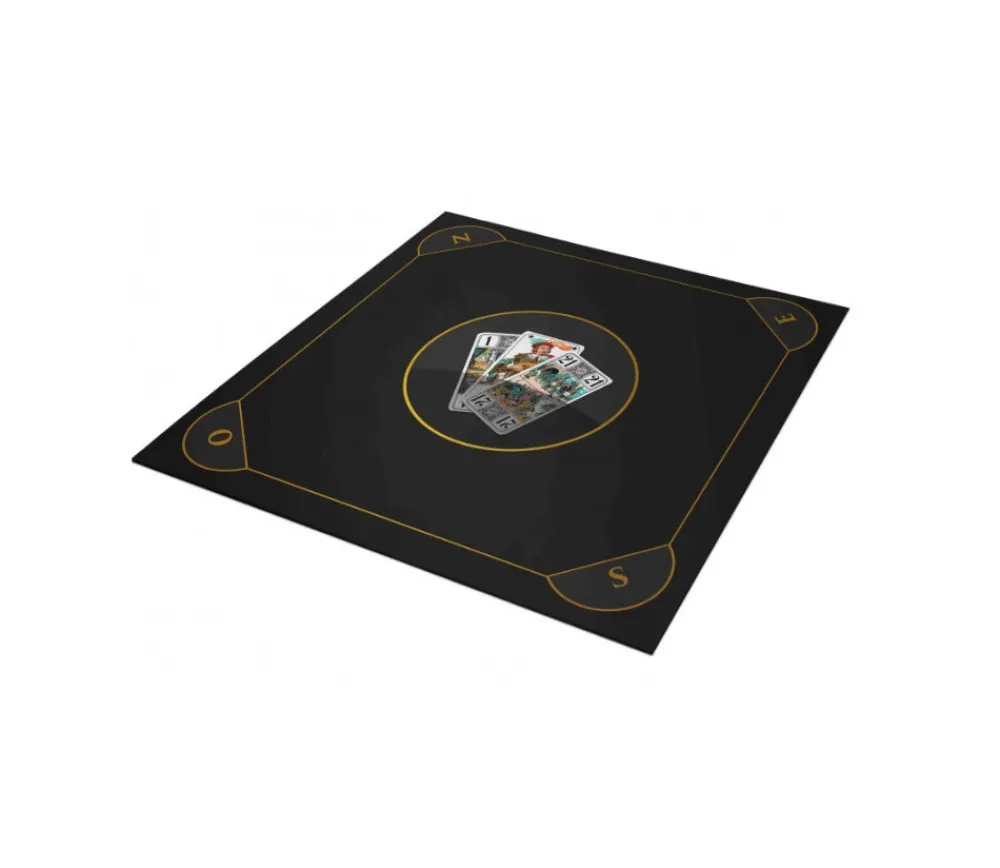 Tout Pour le Jeu Tapis jeu Tarot 60 x 60 cm noir brun Les 3 bouts