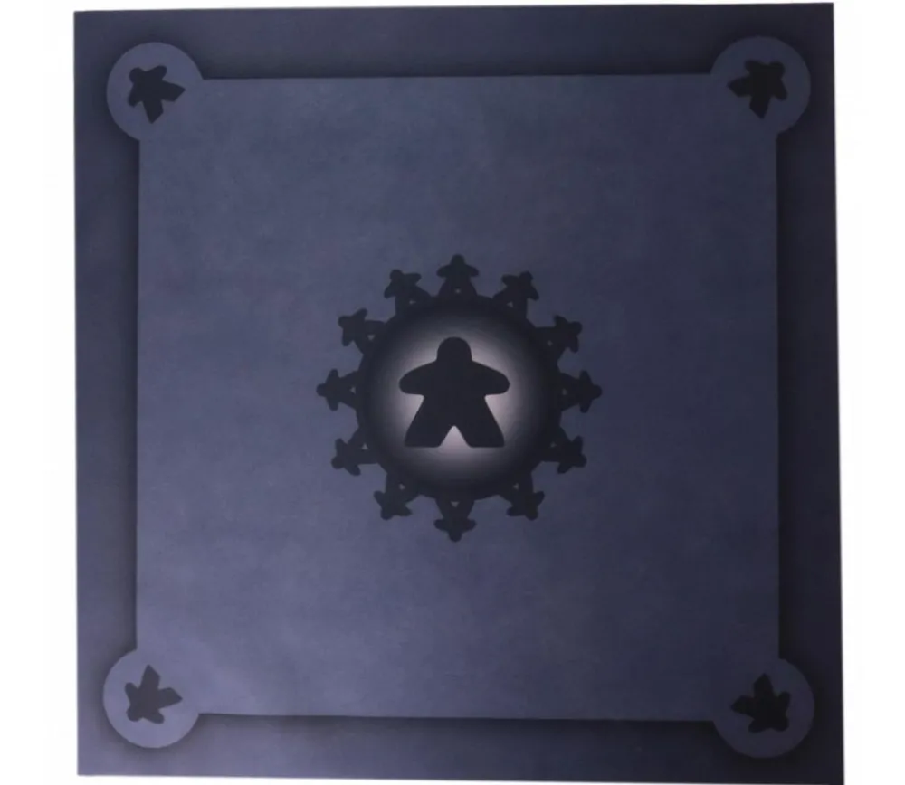 Tout Pour le Jeu Tapis Meeple gris Multijeux 60x60 cm
