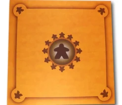 Tout Pour le Jeu Tapis Meeple jaune orange Multijeux 60x60 cm