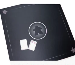 Tout Pour le Jeu Tapis Meeple noir Multijeux 60x60 cm