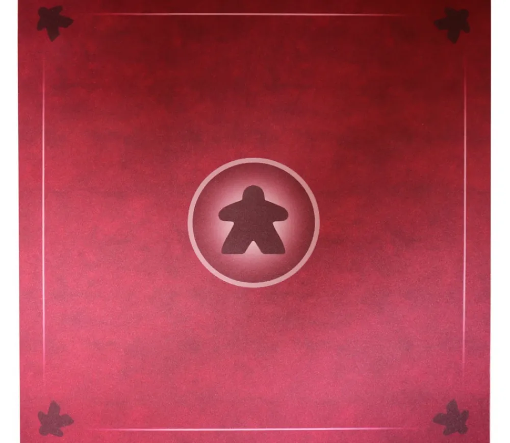 Tout Pour le Jeu Tapis Meeple rouge Multijeux 60x60 cm