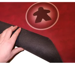 Tout Pour le Jeu Tapis Meeple rouge Multijeux 60x60 cm