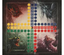 Tout Pour le Jeu Tapis souple jeu petits chevaux Dragons 50 x 50 cm sans pions