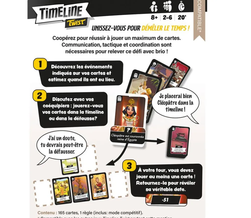 Tout Pour le Jeu TimeLine Twist - collaboratif histoire