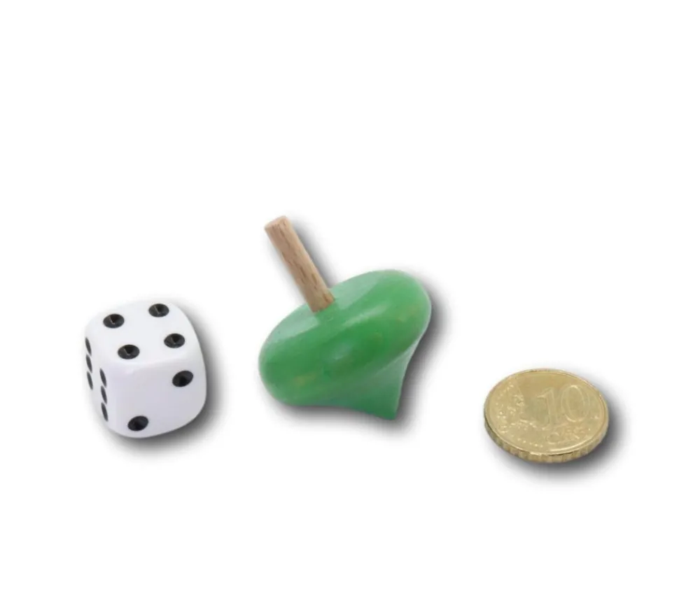Tout Pour le Jeu Toupie 3 cm en buis coloré - fabrication France