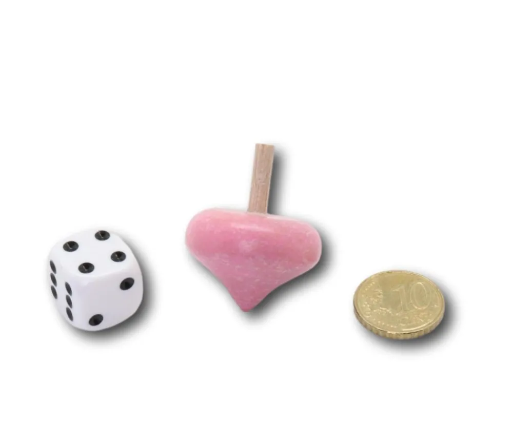 Tout Pour le Jeu Toupie 3 cm en buis coloré - fabrication France
