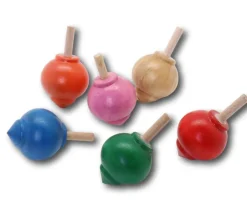 Tout Pour le Jeu Toupie bois boule 4,2 x 2,4 cm à l'unité - fabrication France