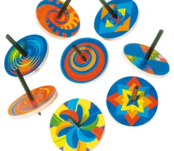 Enfant Tout Pour le Jeu Toupie bois effet optique 6 cm vente à l'unité